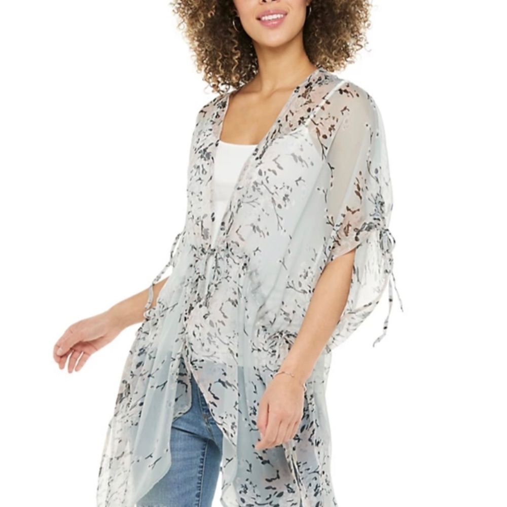 Kimono style topper, shawl, beach cover